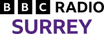 BBC Radio Surrey logo, representing media coverage of Chris Meaden's therapeutic services for anxiety and trauma.