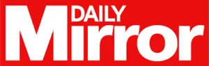 Daily Mirror logo, featured in press coverage of Chris Meaden's therapeutic services for anxiety and trauma treatment.