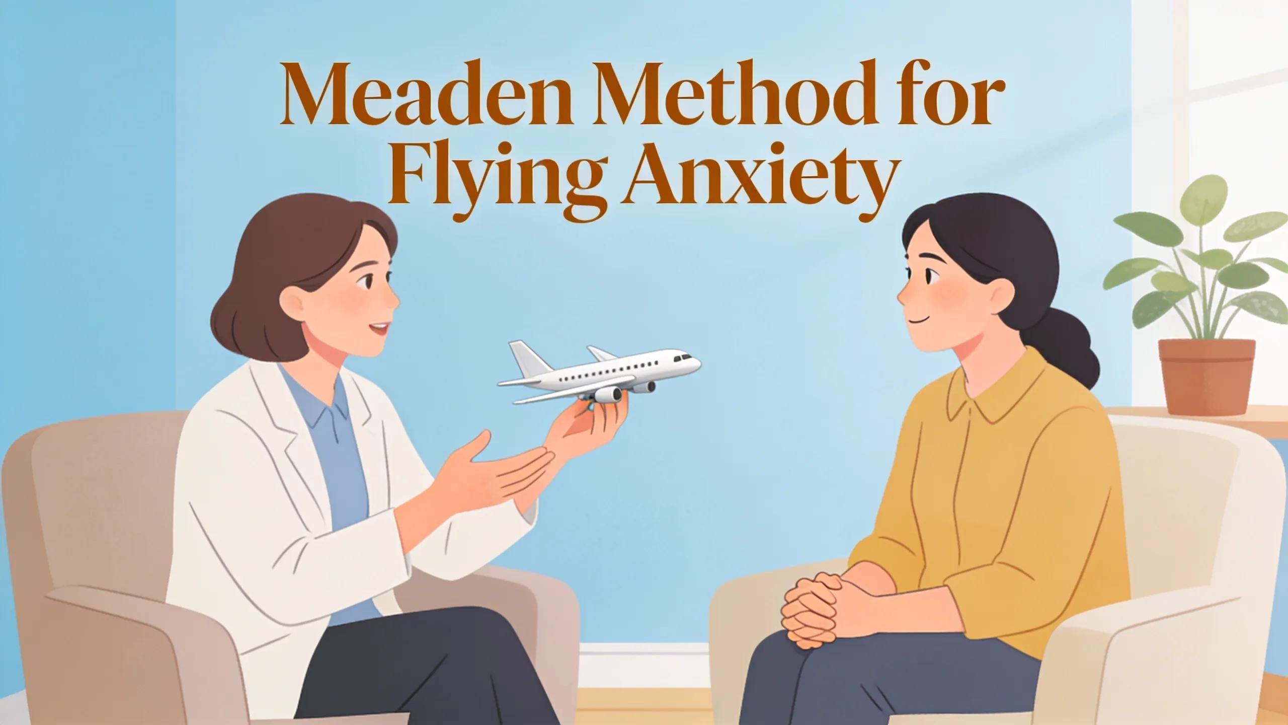 Therapist and client in a session illustrating the Meaden Method for flying anxiety